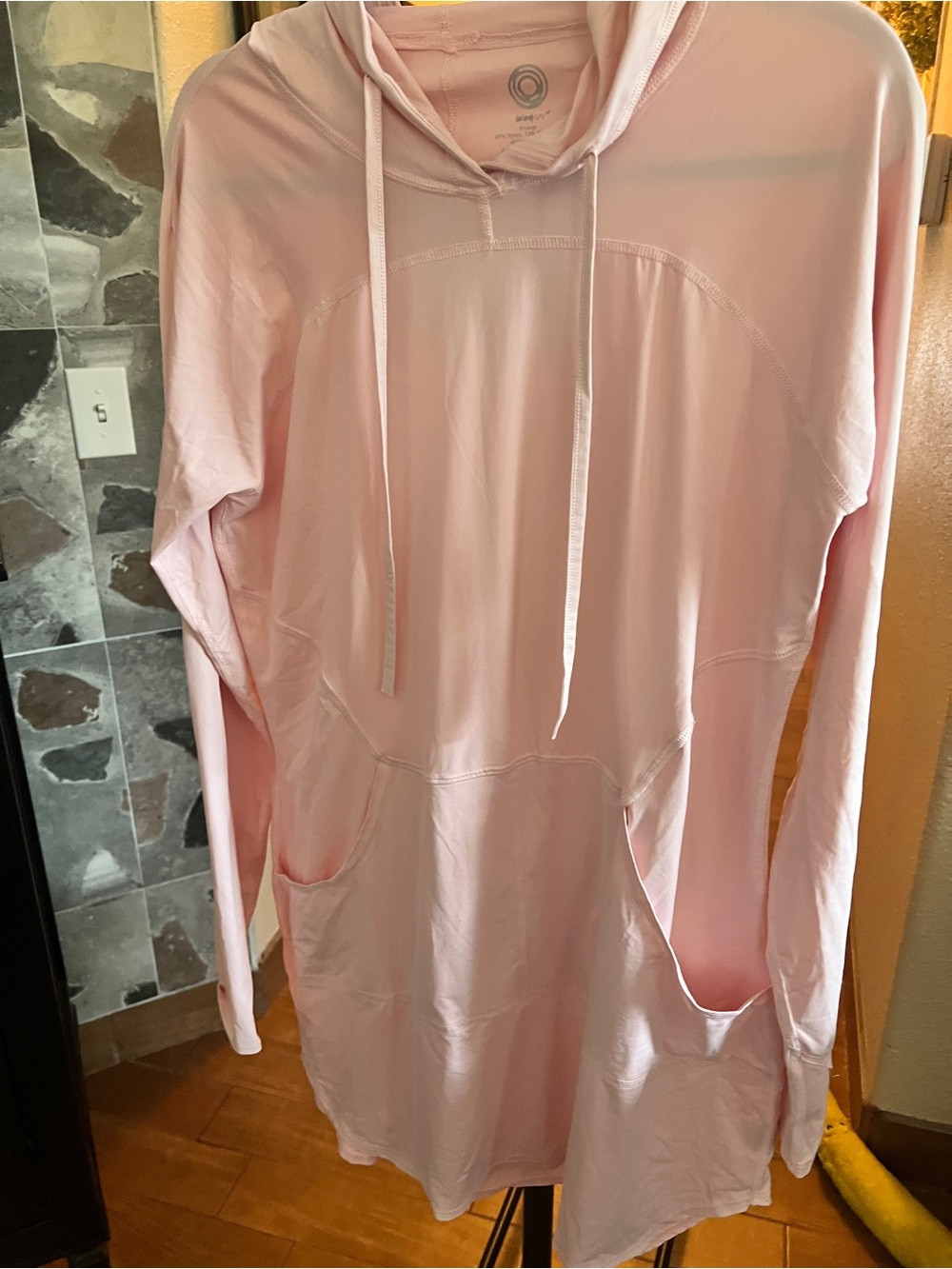 Light Pink Hooded Lounge Tunic - Unbranded